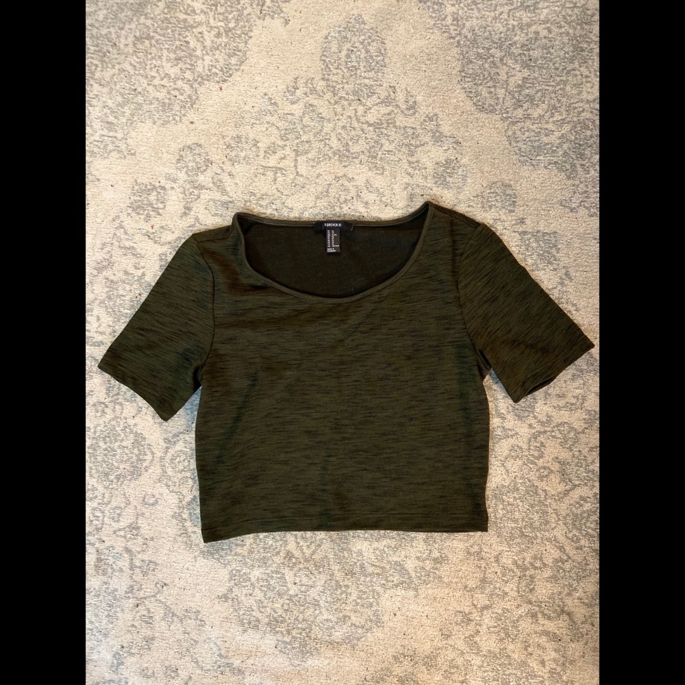 Crop top Forever 21- Green XL
